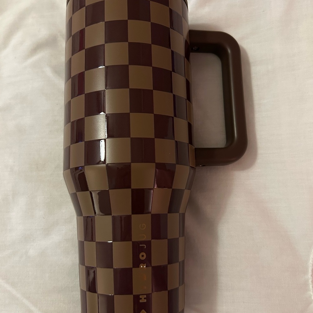Autumn Checkers HydroJug Traveler Mug